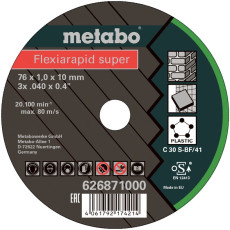 Круги відрізні універсальні 5 шт Metabo Flexiarapid Super Universal 76х10х1 мм 626871000