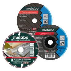 Комплект із 3-х дисків Metabo 76х10х1 мм, 76х10х2.5 мм, 76х10 мм 626879000