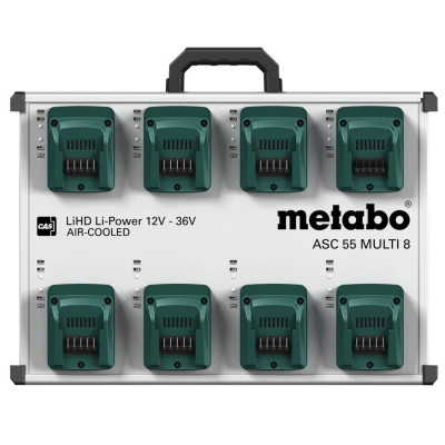 Зарядний пристрій Metabo Li-Ion 12 В, 14.4 В, 18 В, 36 В ASC 55 MULTI 8 627093000