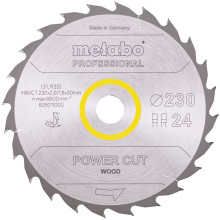 Диск пильний по дереву Metabo Power Cut Wood - Professional 230х30х24 628011000