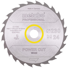 Диск пильний по дереву Metabo Power Cut Wood - Professional 230х30х24 628011000