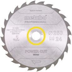 Диск пильний по дереву Metabo Power Cut Wood - Professional 250х30х24 628012000