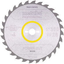 Диск пильний по дереву Metabo Power Cut Wood - Professional 300х30х28 628014000