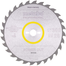 Диск пильний по дереву Metabo Power Cut Wood - Professional 300х30х28 628014000