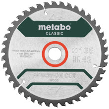 Диск пильний по дереву Metabo Precision Cut Wood - Classic 165х20х42 628026000