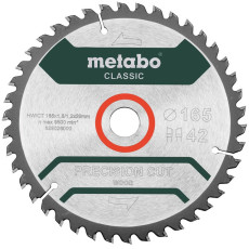 Диск пильний по дереву Metabo Precision Cut Wood - Classic 165х20х42 628026000