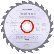 Диск пильний по дереву Metabo Precision Cut Wood - Professional 160х20х24 628031000