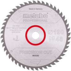 Диск пильний по дереву Metabo Precision Cut Wood - Professional 190х20х48 628034000