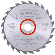 Диск пильный по дереву Metabo Precision Cut Wood - Professional 216х30х48 628041000