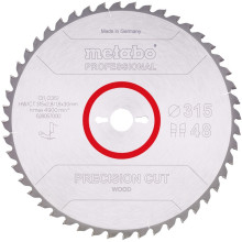 Диск пильний по дереву Metabo Precision Cut Wood - Professional 315х30х48 628057000