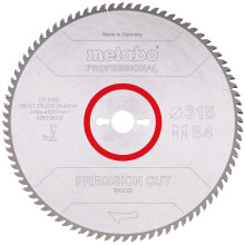 Диск пильний по дереву Metabo Precision Cut Wood - Professional 315х30х84 628058000