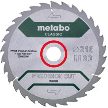 Диск пильний по дереву Metabo Precision Cut Wood - Classic 216х30х30 628062000
