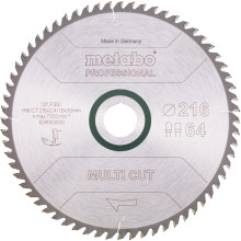 Диск пильний універсальний Metabo Multi Cut - Professional 216х30х64 628063000