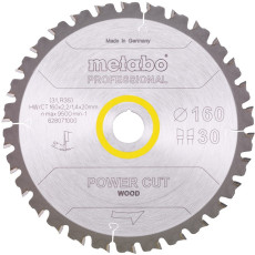 Диск пильний по дереву Metabo Power Cut Wood - Professional 160х20х30 628071000