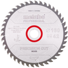 Диск пильний по дереву Metabo Precision Cut Wood - Professional 160х20х42 628072000