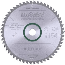 Диск пильный универсальный Metabo Multi Cut - Professional 190х20х54 628076000