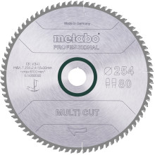 Диск пильний універсальний Metabo Multi Cut - Professional 254х30х80 628093000