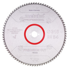 Диск пильний по дереву Metabo Precision Cut Wood - Professional 315х30х84 628225000