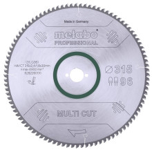 Диск пильний універсальний Metabo Multi Cut - Professional 315х30х96 628226000