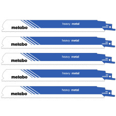 Полотна по металлу для сабельной пилы 5 шт Metabo Heavy Metal 225х1.1 мм 14-18 TPI S 1126 BEF 628256000