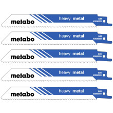Полотна по металлу для сабельной пилы 5 шт Metabo Heavy Metal 150х1.25 мм 10-14 TPI S 925 VF 628260000