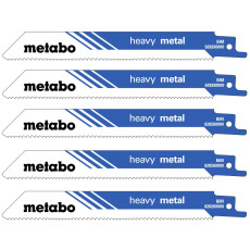 Полотна по металлу для сабельной пилы 5 шт Metabo Heavy Metal 150х1.25 мм 10-14 TPI S 925 VF 628260000