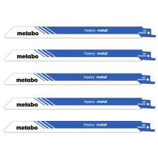 Полотна по металу для шабельної пили 5 шт Metabo Heavy Metal 300х1.25 мм 10-14 TPI S 1225 VF 628263000