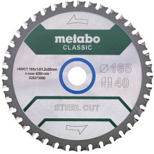 Диск пильний по металевим сендвіч-панелям Metabo Steel Cut/Sandwich Panel - Classic 165х20х40 628273000