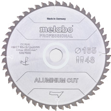 Диск пильний по алюмінію Metabo Aluminium Cut - Professional 165х20х48 628276000