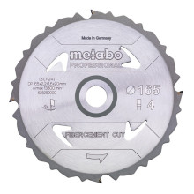 Диск пильний по фіброцементу Metabo Fibercement Cut - Professional 165х20х4 628289000