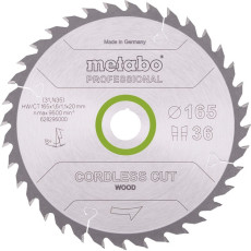 Диск пильний по дереву Metabo Cordless Cut Wood - Professional 165х20х36 628295000