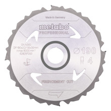 Диск пильний по фіброцементу Metabo Fibercement Cut - Professional 190х30х4 628297000