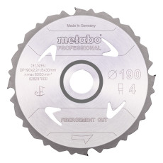 Диск пильний по фіброцементу Metabo Fibercement Cut - Professional 190х30х4 628297000