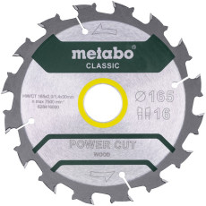 Диск пильный по дереву Metabo Power Cut Wood - Classic 165х30х16 628416000