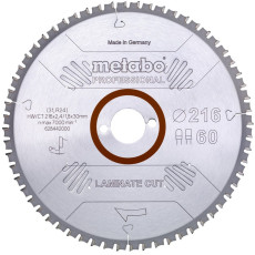 Диск пильний по ламінату Metabo Laminate Cut - Professional 216х30х60 628442000