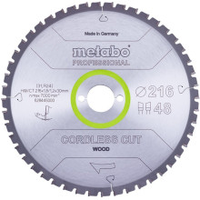 Диск пильный по дереву Metabo Cordless Cut Wood - Professional 216х30х48 628445000
