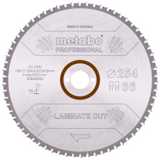 Диск пильний по ламінату Metabo Laminate Cut - Professional 254х30х66 628446000
