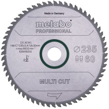 Диск пильний універсальний Metabo Multi Cut - Professional 235х30х60 628495000