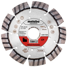 Круг алмазний по бетону Metabo CP professional 125х22.23х2.4 мм 628571000