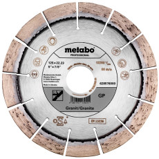 Круг алмазний по граніту Metabo GP Granite professional 125х22.23х2.4 мм 628576000
