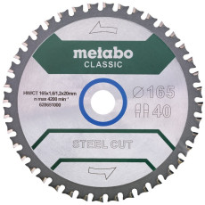 Диск пильний по металевим сендвіч-панелям Metabo Steel Cut/Sandwich Panel - Classic 165х20х40 628651000 B