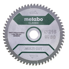 Диск пильный универсальный Metabo Multi Cut Classic 216х30х60 628655000 B