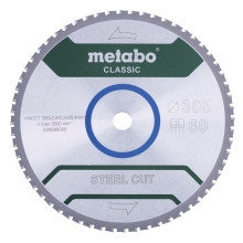 Диск пильний по сталі Metabo Steel Cut - Classic 305х25.4х60 628668000