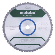 Диск пильний по сталі Metabo Steel Cut - Classic 305х25.4х60 628668000