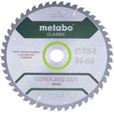 Диск пильний по дереву Metabo Cordless Cut Wood - Classic 254х30х48 628690000