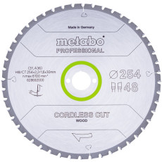 Диск пильний по дереву Metabo Cordless Cut Wood - Professional 254х30х48 628692000