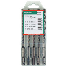 Бури по бетону 5 шт Metabo Pro4 (2C) 5-10х160 мм SDS-Plus 630581000
