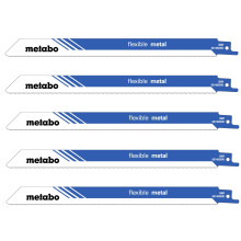 Полотна по металу для шабельної пили 5 шт Metabo Flexible Metal 225х0.9 мм 18 TPI S 1122 EF 631493000