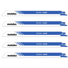 Полотна по металу для шабельної пили 5 шт Metabo Flexible Metal 225х0.9 мм 18 TPI S 1122 EF 631493000