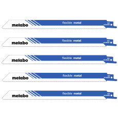 Полотна по металу для шабельної пили 5 шт Metabo Flexible Metal 225х0.9 мм 14 TPI S 1122 BF 631494000